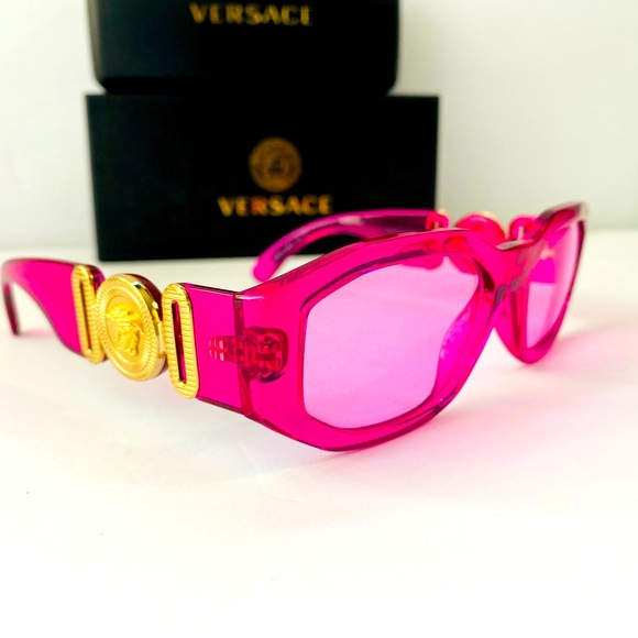 VERSACE VE4361 BIGGIE SUNGLASSES IN PINK - Picture 1 of 16